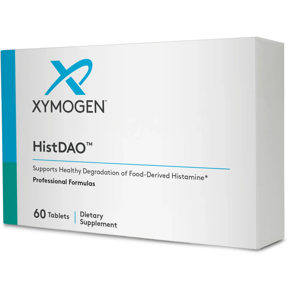 Box of XYMOGEN HistDAO 60 tablets dietary supplement for histamine support