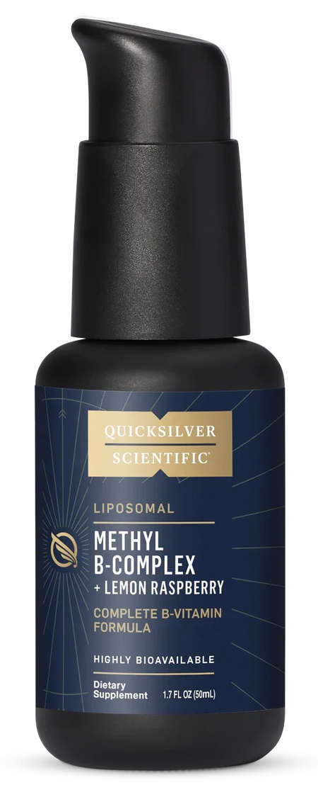 Liposomal Methyl B-Complex + Lemon Raspberry dietary supplement bottle, 1.7 fl oz