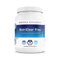 NutriClear Free supplement powder container for detoxification and metabolic support