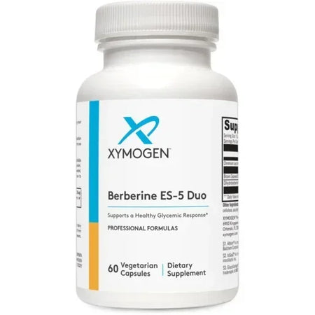 Berberine ES-5 Duo supplement bottle with 60 vegetarian capsules, dietary supplement