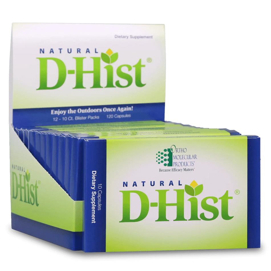 Natural D-Hist dietary supplement blister packs for immune and sinus support
