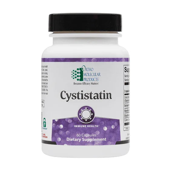 Cystistatin dietary supplement bottle with immune health label, 60 capsules