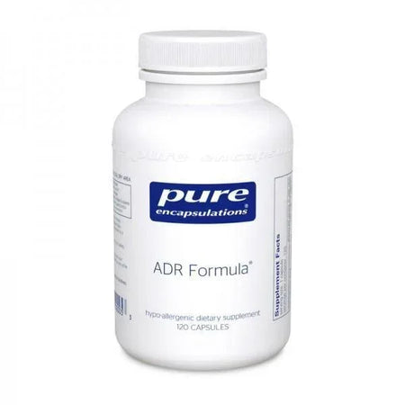 Pure Encapsulations ADR Formula 120 capsules dietary supplement bottle on white background