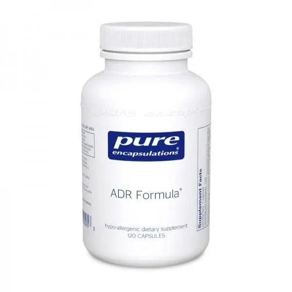 Pure Encapsulations ADR Formula 120 capsules dietary supplement bottle on white background