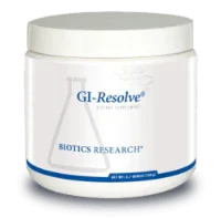 GI-Resolve dietary supplement powder container by Biotics Research