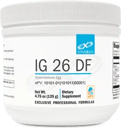 IG 26 DF dietary supplement powder container, 135g, professional formula label