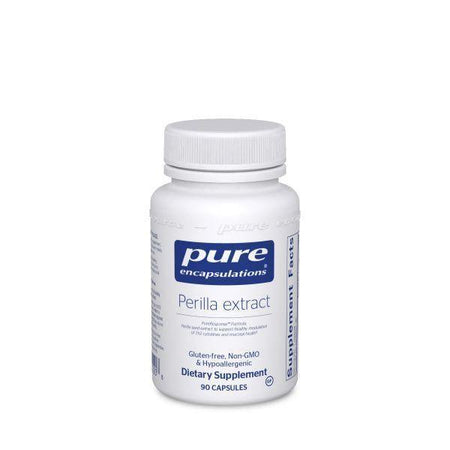 Pure Encapsulations Perilla extract dietary supplement bottle, 90 capsules