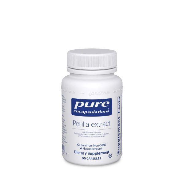 Pure Encapsulations Perilla extract dietary supplement bottle, 90 capsules
