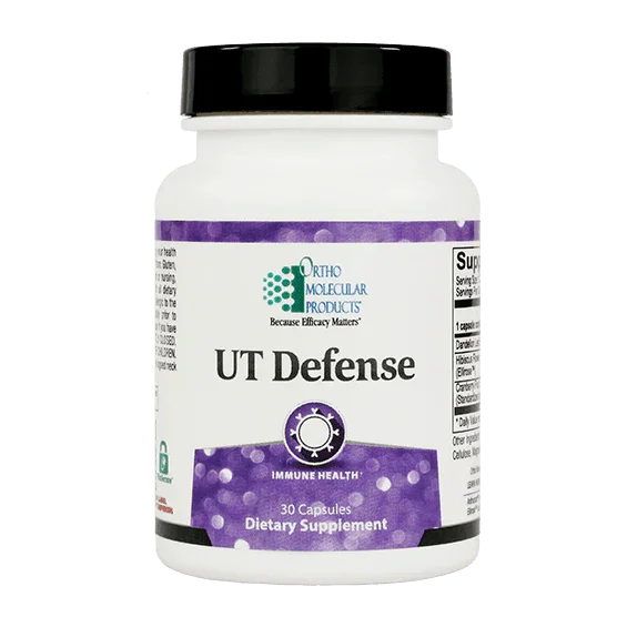 UT Defense dietary supplement bottle, 30 capsules, for immune health support