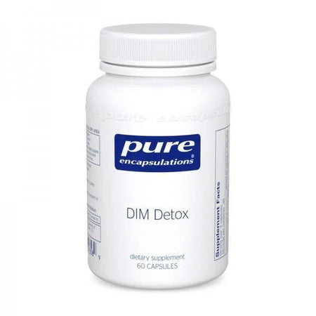 Pure Encapsulations DIM Detox supplement bottle with 60 capsules