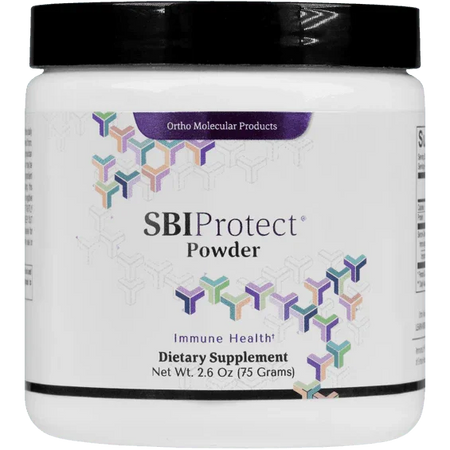 SBI Protect Powder dietary supplement for immune health in 2.6 oz container
