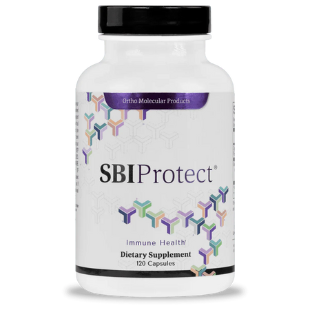 SBI Protect dietary supplement bottle for immune health, 120 capsules, white label